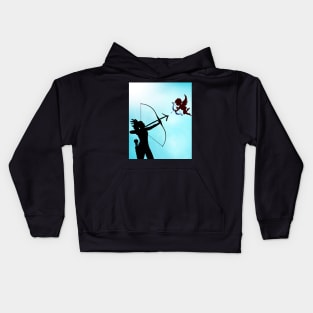 cupid don't touch me Kids Hoodie